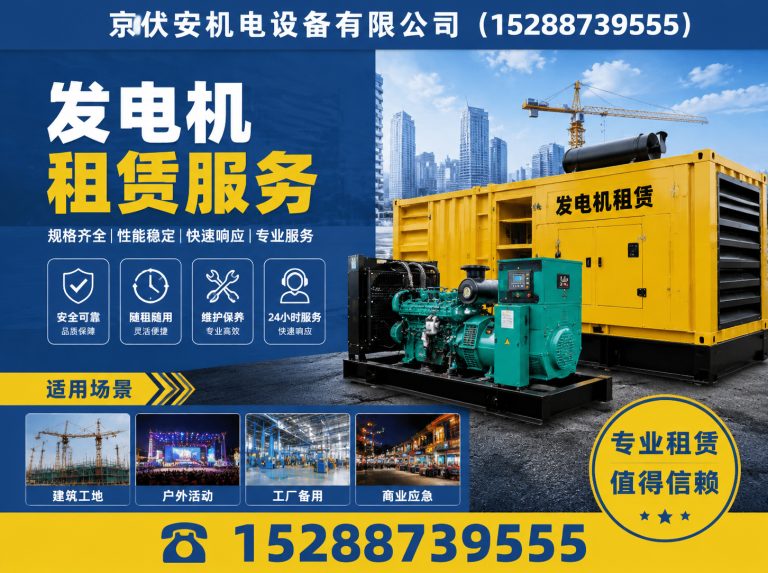 中山柴油发电机组出租展示图
